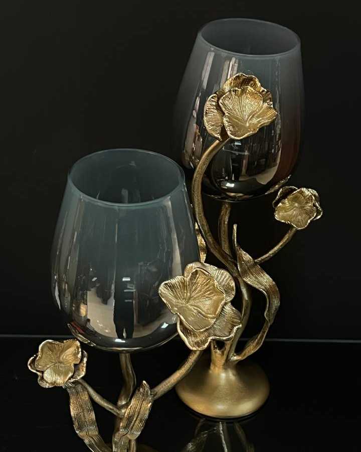 2flower candlestick4 شمعدان دکوراتیو کد CH-10
