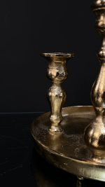 شمعدان پنج شعله سینی دار زاویه تکی
