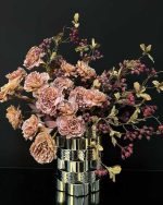 گل پیونی وارداتی نسکافه ای گلدان