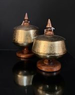 ظرف مصرفی برنجی BC-02 طلایی دوتا