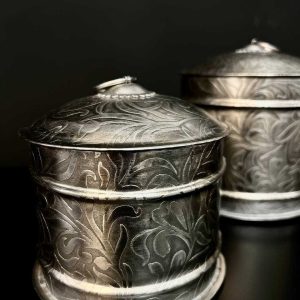 ظرف مصرفی برنجی کد BC-06 دوتایی خیلی نزدیک